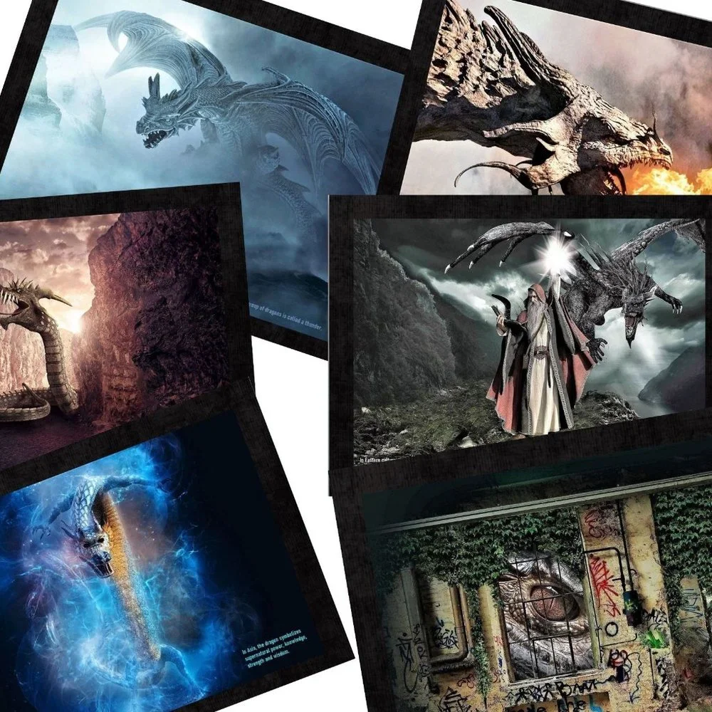 Dragons 2027 Wall Calendar Fantasy Art Mythology Folklore Medieval Dragon Gift